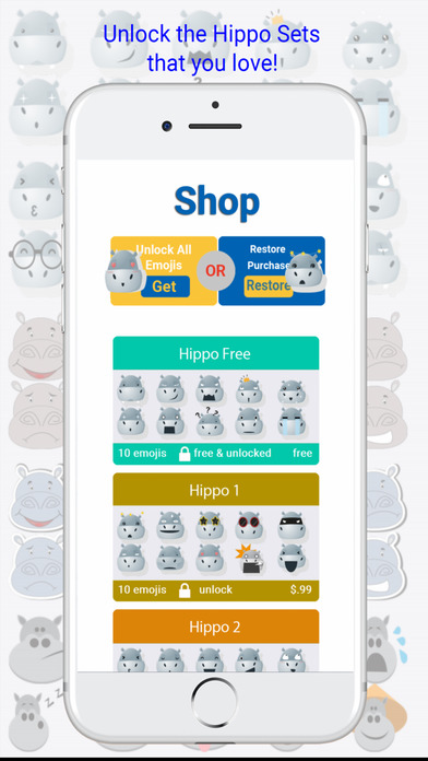 HippoMoji - Hippo Emojis Keyboard screenshot 4