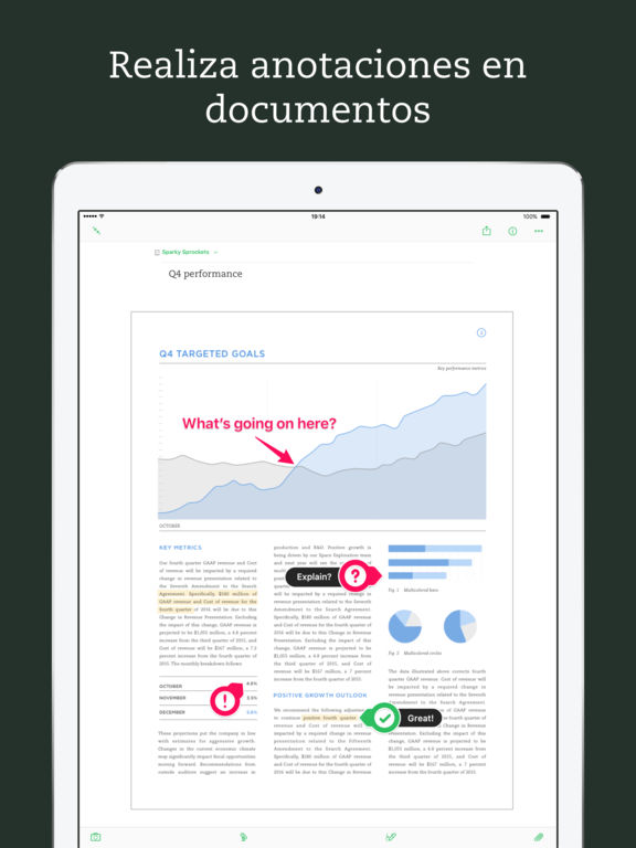 Captura de pantalla del iPad 3