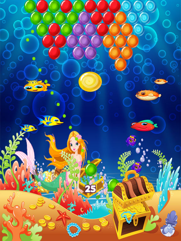 little mermaid bubble shooter baby hazel game