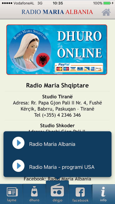 Radio Maria Albania screenshot 4
