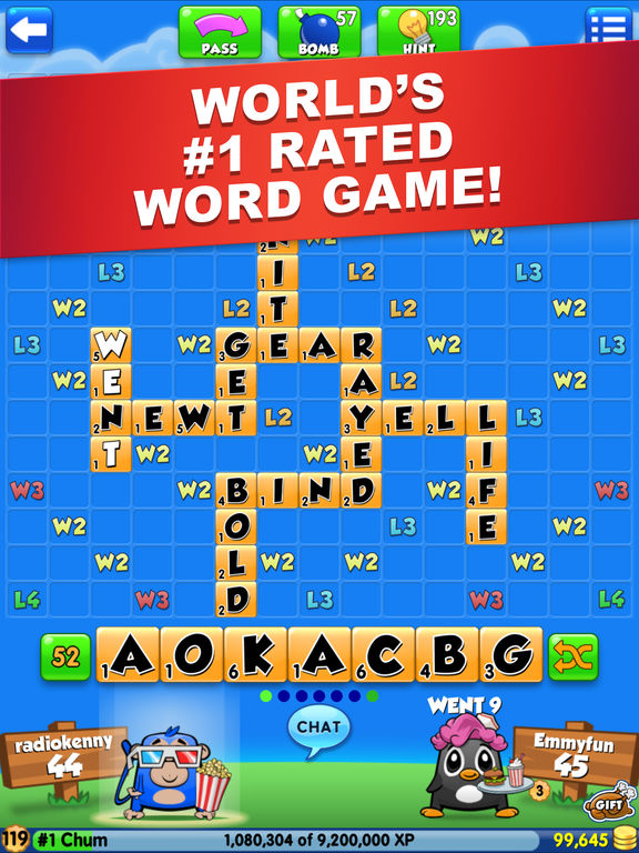Word Chums Free – Cross Word Puzzle With Friendsscreeshot 1