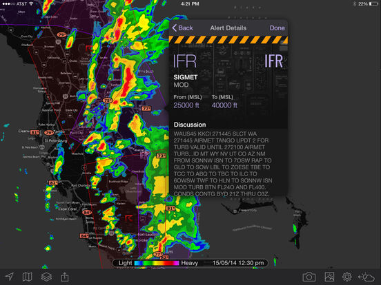 Screenshots of MyRadar NOAA Weather Radar – Forecasts, Storms, and Earthquakes for iPad