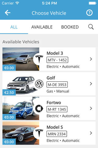 fleetster Corporate CarSharing screenshot 3