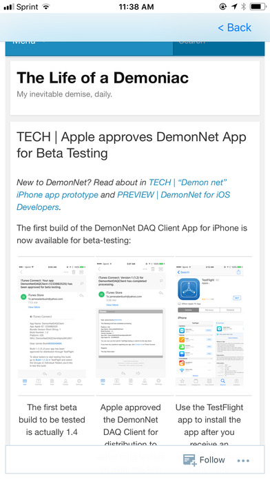 DemonNetDAQClient screenshot 2