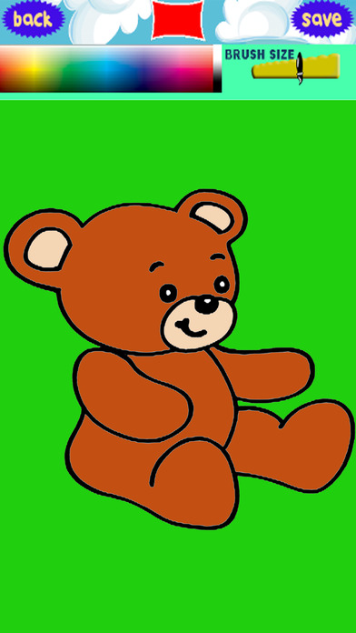 Draw And Paint Bear Coloring Book Education screenshot 3
