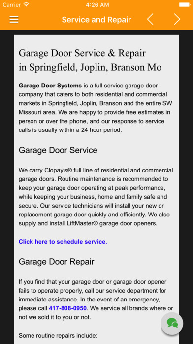 Garage Door Systems screenshot 3