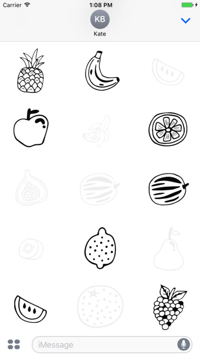 Animated Cute Fruit Stickers screenshot 4