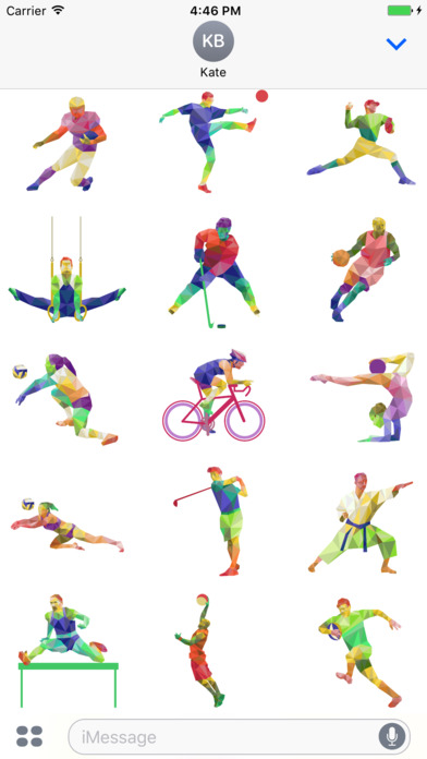 Sports Sticker Pack for iMessage screenshot 2