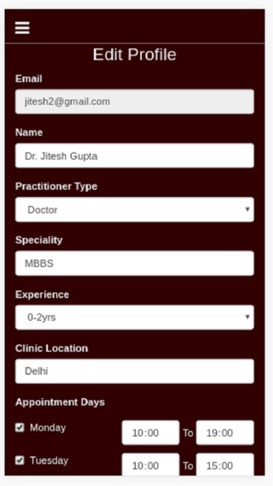 Healthicate-practitioner screenshot 3