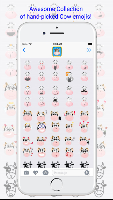 CowMoji - Cute Cow Emojis Keyboard screenshot 3