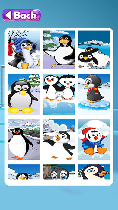 Cartoon Puzzles Games Penguin Jigsaw Education screenshot 2