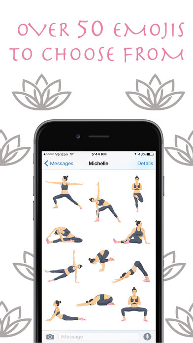 Zen Mojis - Yoga Emoji Keyboard and Stickers screenshot 2