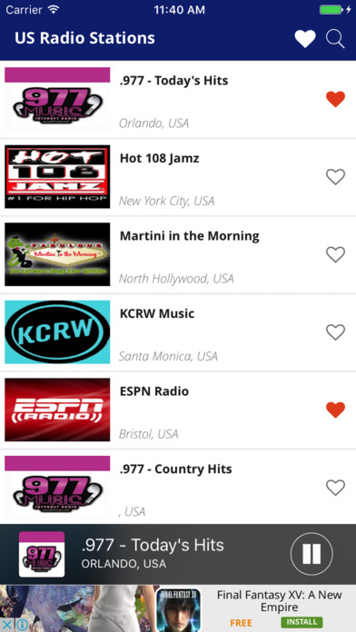 Live US Radio FM Stations - United of America USA screenshot 2