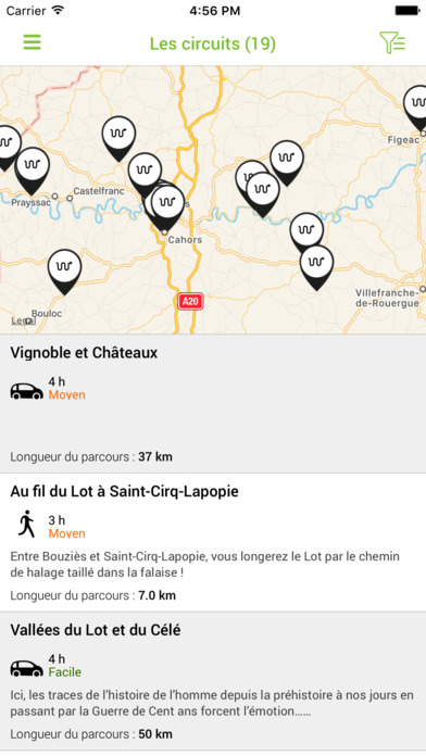Circuits Lot et Dordogne screenshot 3