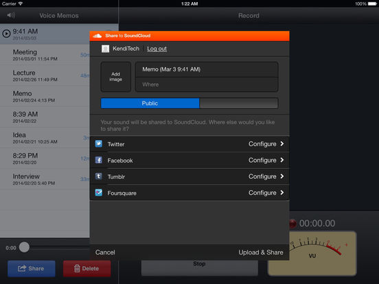 Captura de pantalla del iPad 4