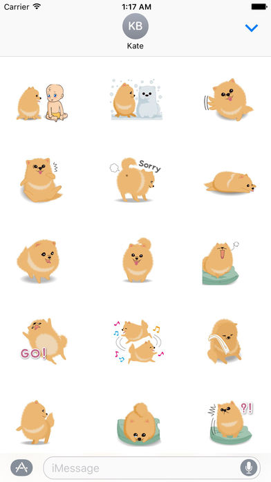 Pomeranian Dog - Pommoji  Moji & Sticker screenshot 2