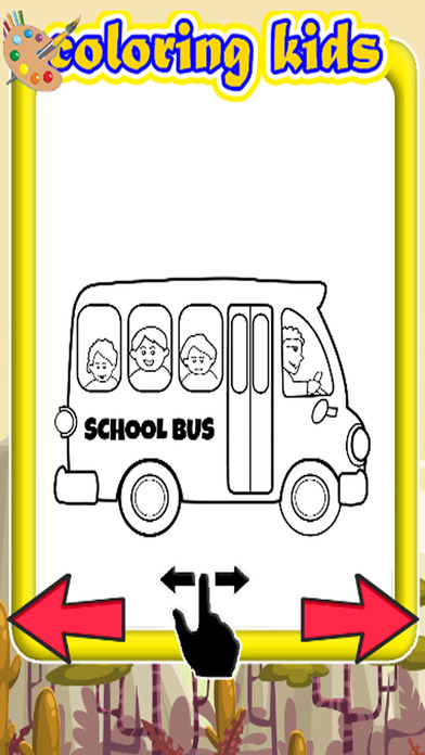 Drawing Games Coloring School Bus Education screenshot 2