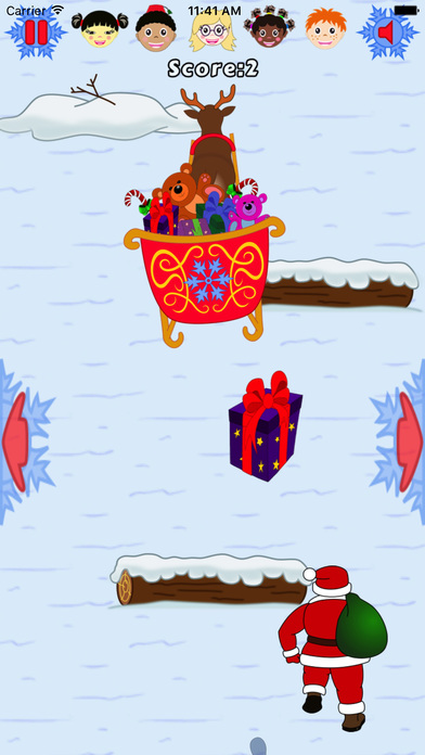 奔跑的圣诞老公公－儿童爱玩的敏捷类动作小游戏 screenshot 2