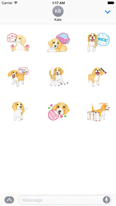 Travel of Beagle Dog Sticker screenshot 3