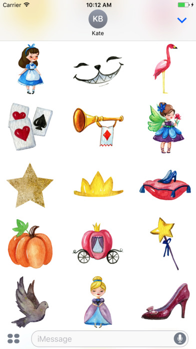Watercolor Fairy Tale Stickers screenshot 3