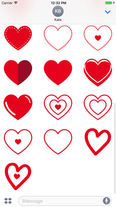 Love heart stickers & emoji screenshot 3