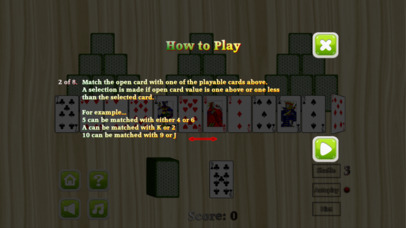 TriPeaks Solitaire card game screenshot 3