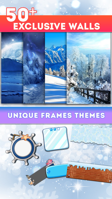 Frozen & Winter Frames Design for Clock Pro screenshot 2