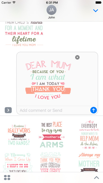 Mother Love Animated Stickers screenshot 2