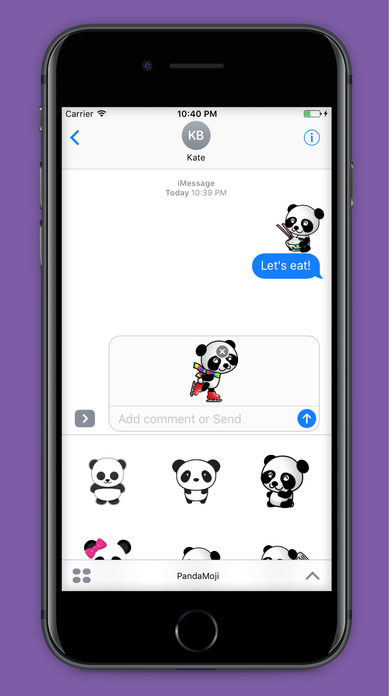 PandaMoji - Cute Emoji & Stickers screenshot 3