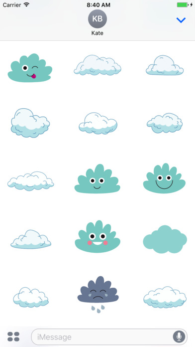 Animated Cute Cloud Stickers screenshot 3