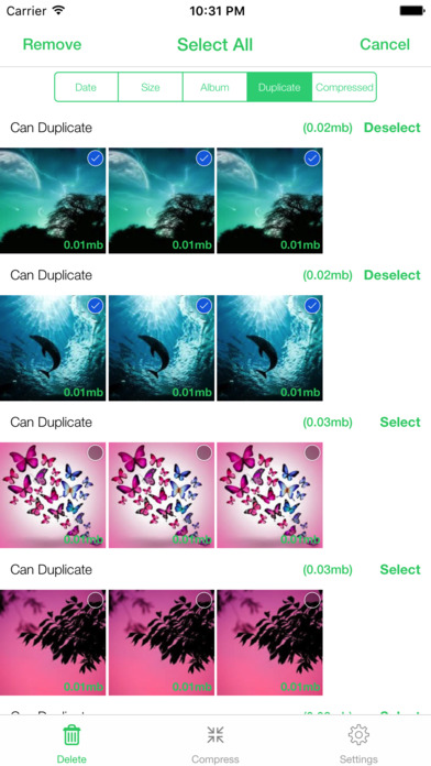 Duplicate Photos Remover & Compress screenshot 4