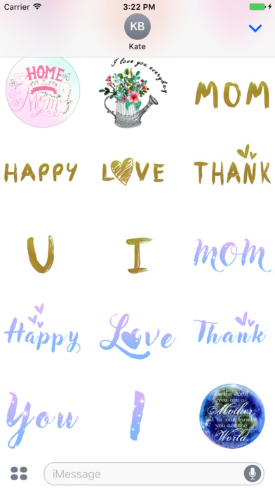 Watercolor Happy Mother's Day Animated Stickers screenshot 2