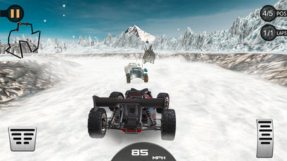Snow Off Road Dinoland Car Racing - Drag Racer screenshot 3