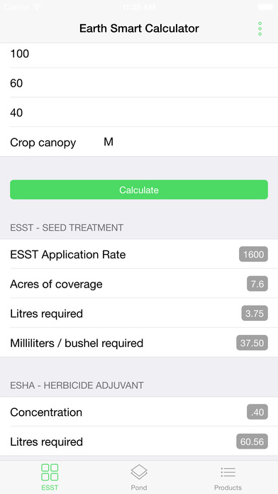 Earthsmart Calculator screenshot 2