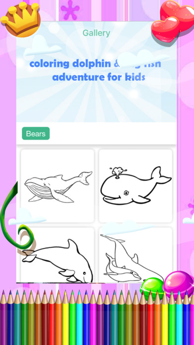 Coloring Dolphin & Big Fish Adventure For Kids screenshot 2
