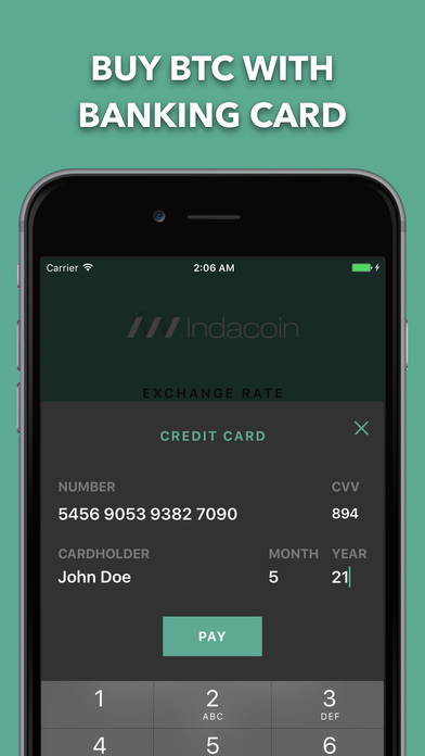 Indacoin – Bitcoin Wallet screenshot 2