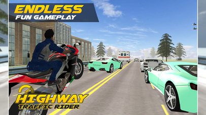 Highway Traffic Rider : Motorbike Rider screenshot 3