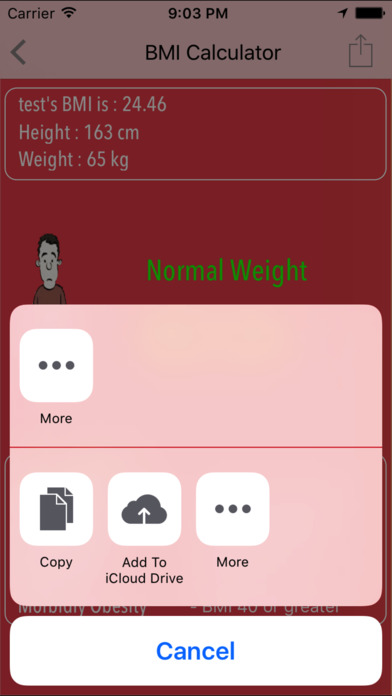 Advanced Body Mass Index Pro screenshot 3
