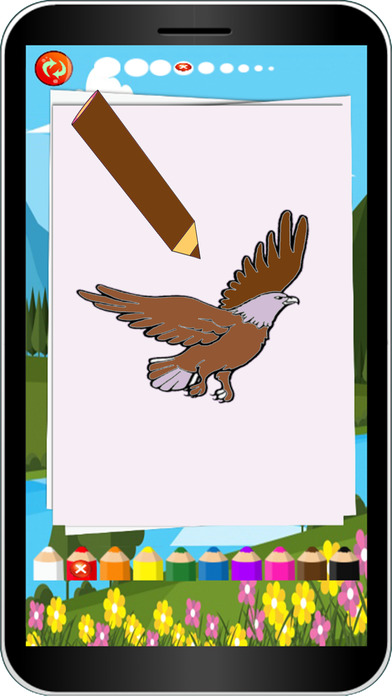 The Kingdom Of Eagle Colouring Books Game screenshot 3