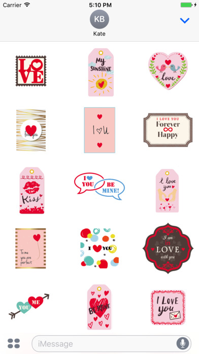 Love Cards - stickers & emoji screenshot 2