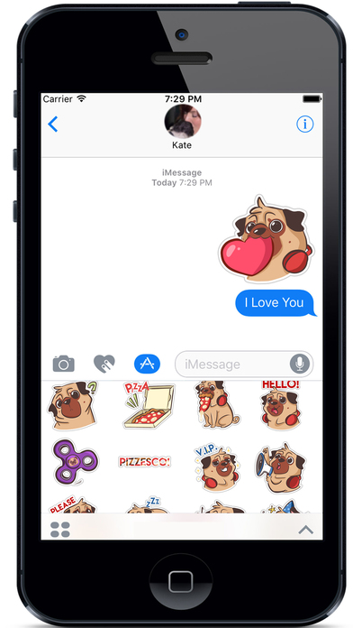 Dog Pug - Emoji Stickers screenshot 3