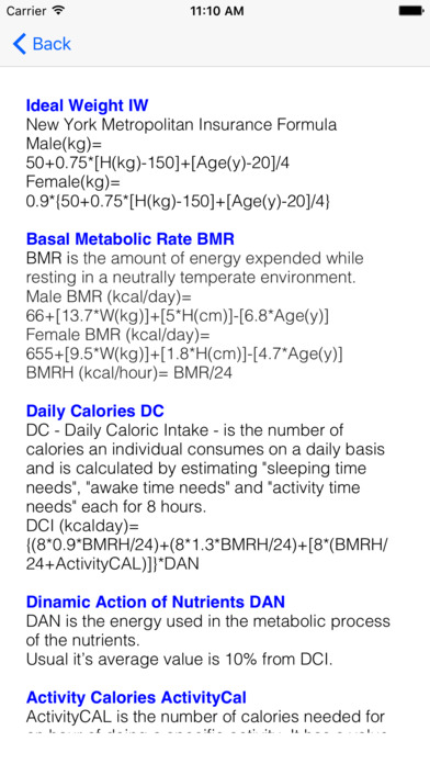 Nutrition Body Calculator screenshot 4