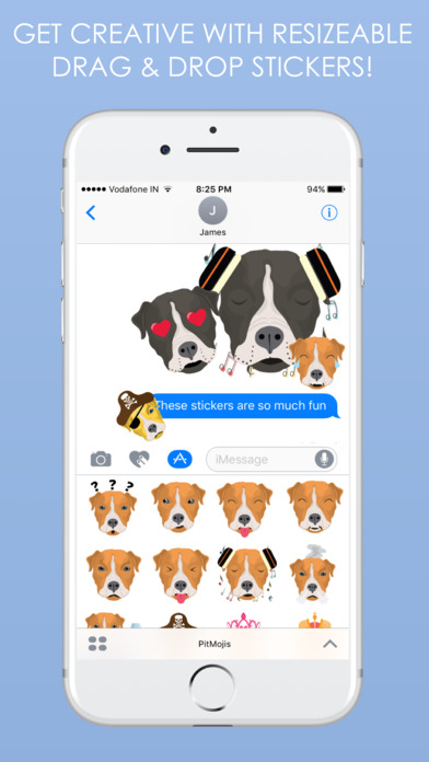 PitMojis - Pit Bull Emoji & Stickers screenshot 4