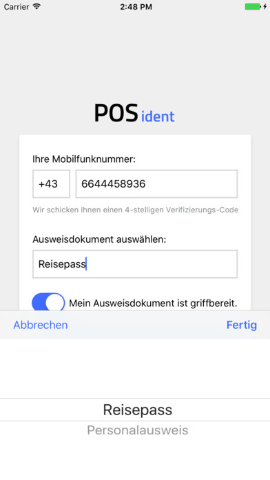 POSident - Video Legitimierung screenshot 2