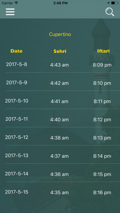 Ramadan Time Table screenshot 3