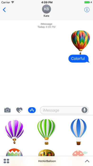Hot Air Balloon Stickers screenshot 2
