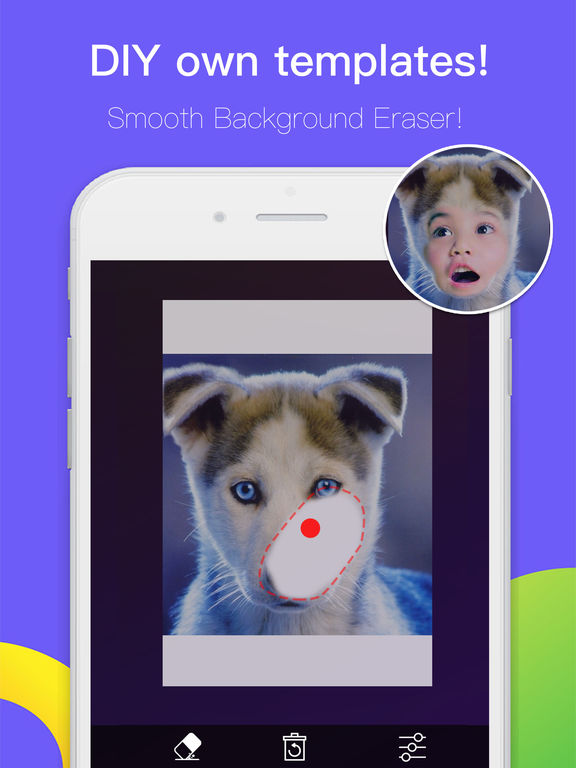 Screenshots of Face Morph FREE - Change & Swap Head in Pic Frame Hole with Photo Blender and Color Effects! for iPad