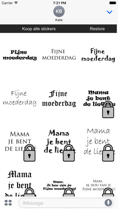 Moederdag stickers NL screenshot 3