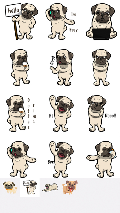 PugMojis - Pug Emoji & Sticker screenshot 2