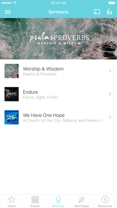 The One Hope Church App screenshot 2